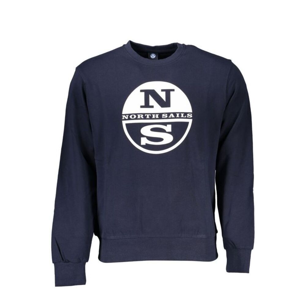 North Sails Blue Cotton Men Men's Sweater